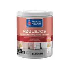 SHERWIN WILLIAMS - Esmalte para azulejo blanco semibrillante 1/4 gal