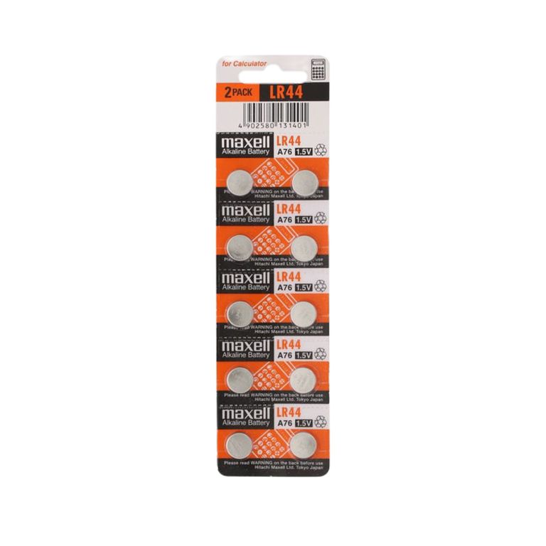 Batería Alcalina Lr44 (a76) 1.5v Boton Pack 10 Und