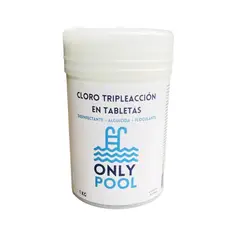 GENERICO - Cloro Piscina Triple Acción Tabletas 1kg - Onlypool