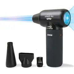 COMPRASMART CHILE - Soplador Eléctrico Inalámbrico 120000RPM con Boquillas Negro