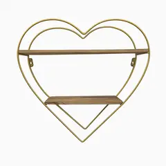 GENERICO - Estante Repisa Para Hogar Decorativo En Forma De Corazon