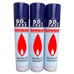 RONSON - Pack x3 Gas Butano Recarga