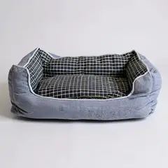 BLOCCARE - Cama Para Mascotas Espuma - Talla L Gris