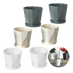 TNAKIEX - 6 Pcs Moldes De Macetas De Plastico Con Jardinera Pallet