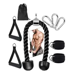 TNAKIEX - 9pz Cuerda De Entrenamiento De Tríceps Tirador De Fitness