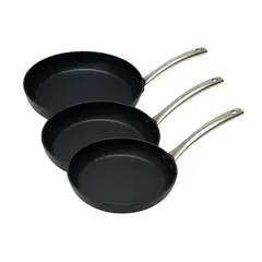 WENS - Set 3 Sartenes Antiadherente Pompei Aluminio Forjado