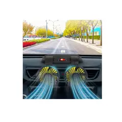 GENERICO - Ventilador Doble Para Auto 360° Conector Encendedor 12v