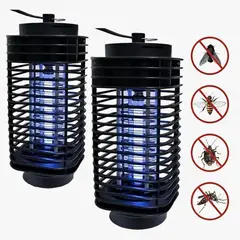 ATLAS - Pack 2 Lampara Uv Mata Mosquitos Insecto