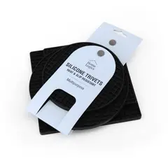 HOME LOGICS - Posa Ollas De Silicona Alta Temperatura Set 4