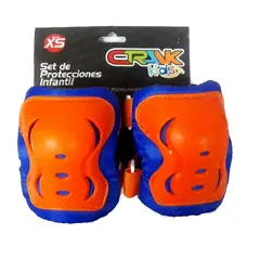 CRANK - PROTECCIONES KID BOY ORANGE/BLUE XS