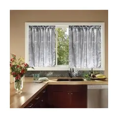 GENERICO - Cortinas Cocina Ramio Imitación Estampada 140x125 cm