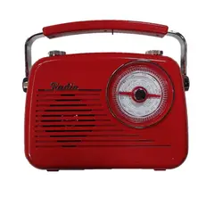 GENERICO - Radio Amfm Vintage Recargable Usb Bluetooth