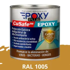 EPOXY - PINTURA PISOS ALTO TRÁFICO CuSafe Pisos Epóxica 1K Antibact 1L