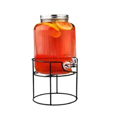 PASTELERIUSCL - Dispensador De Jugos Acanalado Con Atril Dispensadores 38l