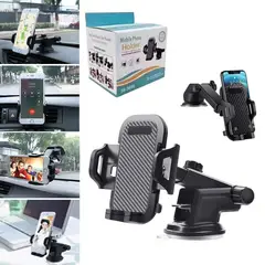 GENERICO - Soporte Teléfono Coche 360° Telescópico Universal