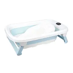 CARESTINO - Tina Plegable Con Soporte Maui 40l Aguamarina