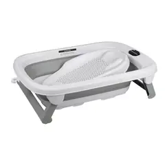 CARESTINO - Tina Plegable Con Soporte Maui 40l Gris