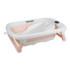 CARESTINO - Tina Plegable Con Soporte Maui 40l Rosa