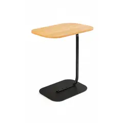 MOBOI - Mesa Lateral Auxiliar Minimalista Wood Negra
