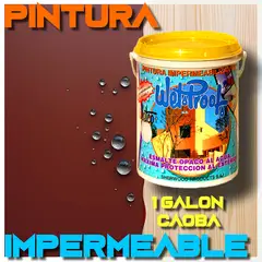 WETPROOF - PINTURA IMPERMEABILIZANTE MADERA EXTERIOR CAOBA AL AGUA WETCO® 1 GAL