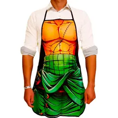 GENERICO - Delantal cocina divertido One piece Zoro