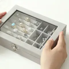GENERICO - Joyero Caja Exhibición Estuche Organizador De Joyas
