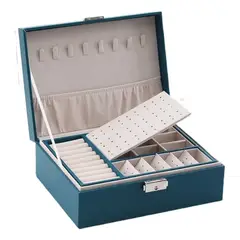 GENERICO - Joyero Caja De Almacenamiento De Joyas Con Cerradura