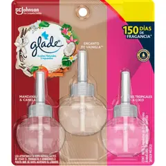 GLADE - Recarga Aceite Aromas Mixtos 21ml Pack 3