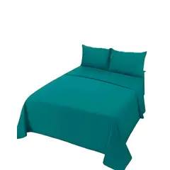 GENERICO - SET DE SABANAS 1 PLAZA TURQUESA