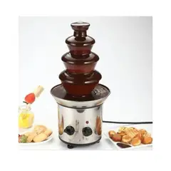 MOVI - Cascada Fuente Chocolate Fondue 4 Niveles Acero Inoxidable