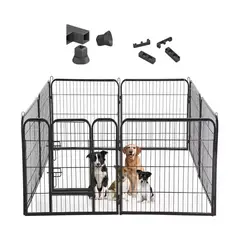 KINDA NICE - Corral Para Mascotas Jaula De Perros Gato Valla 6paneles