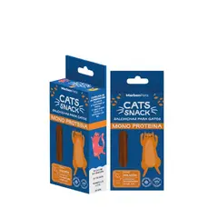 MARBEN PETS - Salchichas monoproteicas sabor salmón para gatos 10 un