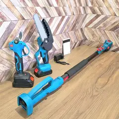 MOVI - Set de Jardinería Inalámbrico 3 en 1 (Cortadora, Tijeras y Motosierra)