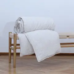 NATURALINO - Piecera Lino Loa Mini - 100 x 180 cms - Lineas Beige -