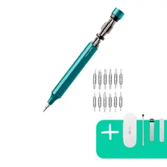 HOTO - Destornillador de Precisión 24-1 Verde + Set Corta uñas