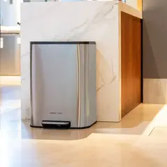 SIMPLE COOK - Basurero 50L con Pedal Mate y Anti Huellas