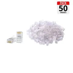 GENERICO - Pack 50 Capuchones + 50 Conectores RJ45 CAT5