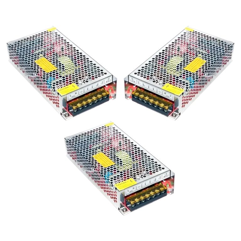 3 Fuentes de Poder 12V 10A 120W IP20