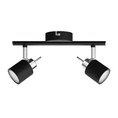 PHILIPS - Foco Sobrepuesto Barra Doble Meranti Negro