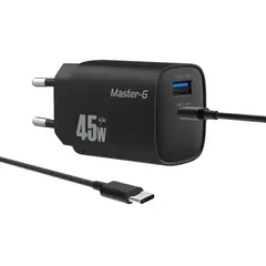 MASTER G - Cargador Carga Rápida 45W Cable USB-C CHARGER45