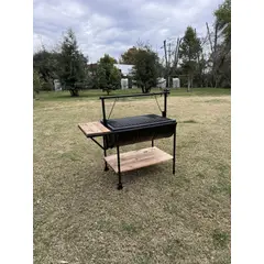 GENERICO - Parrilla con levante desmontable y mesa de apoyo