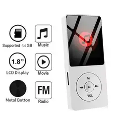 CORRERREY - Al aire libre Mini Walkman Mp4/mp3 FM compatible con Bluetooth 64GB Hf
