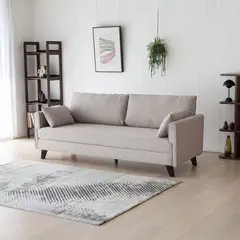 ALAIA HOME - Sofá Cama Bremen Beige 3 cuerpos