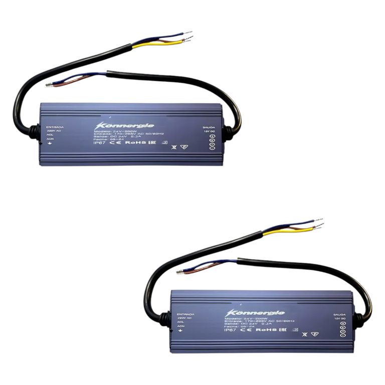 2 Fuentes de Poder 24V 4.16A 100w IP67 Hermética