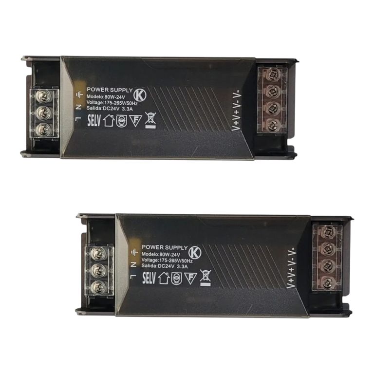 2 Fuentes de Poder 24V 3,3A 80W HQ Compacta