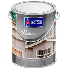 SHERWIN WILLIAMS - Latex mate galon blanco base ultra rendidor