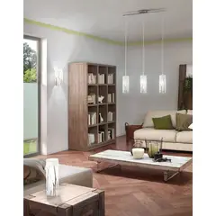 EGLO - Lámpara Colgante Rivato Acero Blanco 3x60w Cód92741