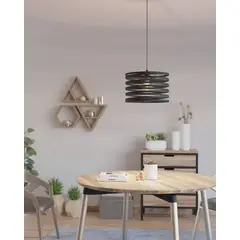 EGLO - Lámpara Colgante Cremella Acero Negro 1x40w Cód99345