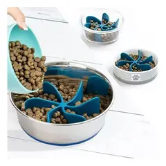 GENERICO - Comedero Lento En Espiral Inserto De Silicona