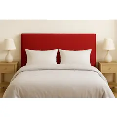 GENERICO - Respaldo Enfundado\Lavable Arrezo Rojo Italiano – 2 Plazas